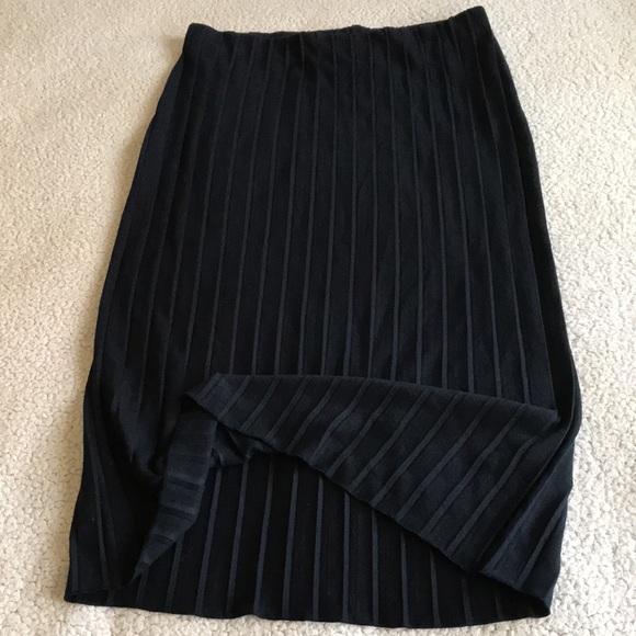 Zara pleated knit pencil skirt L New - Picture 6 of 14
